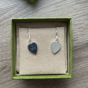 Gucci Dangly heart earrings